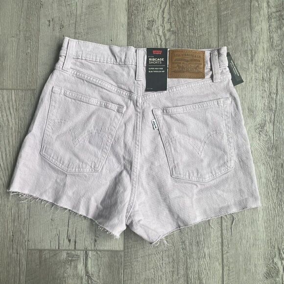 Levis Ribcage Shorts Womens 28 Purple High Rise Cut Off 778790054 - Picture 5 of 5